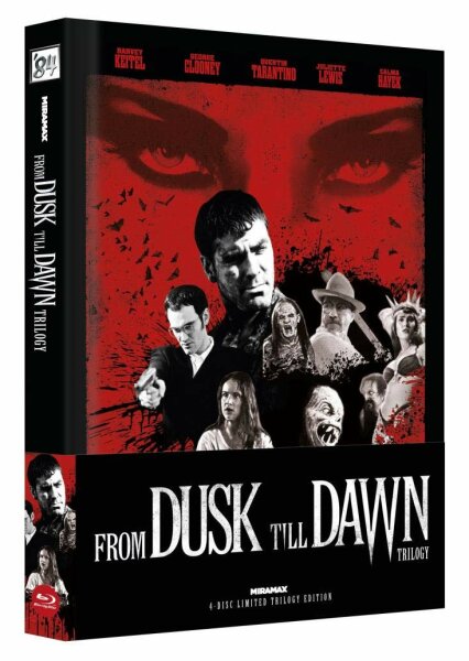 BR From Dusk Till Dawn Trilogy - 4-Disc Limited Trilogy Edition Mediabook (Cover C) (wattiert) - limitiert auf 555 Stück